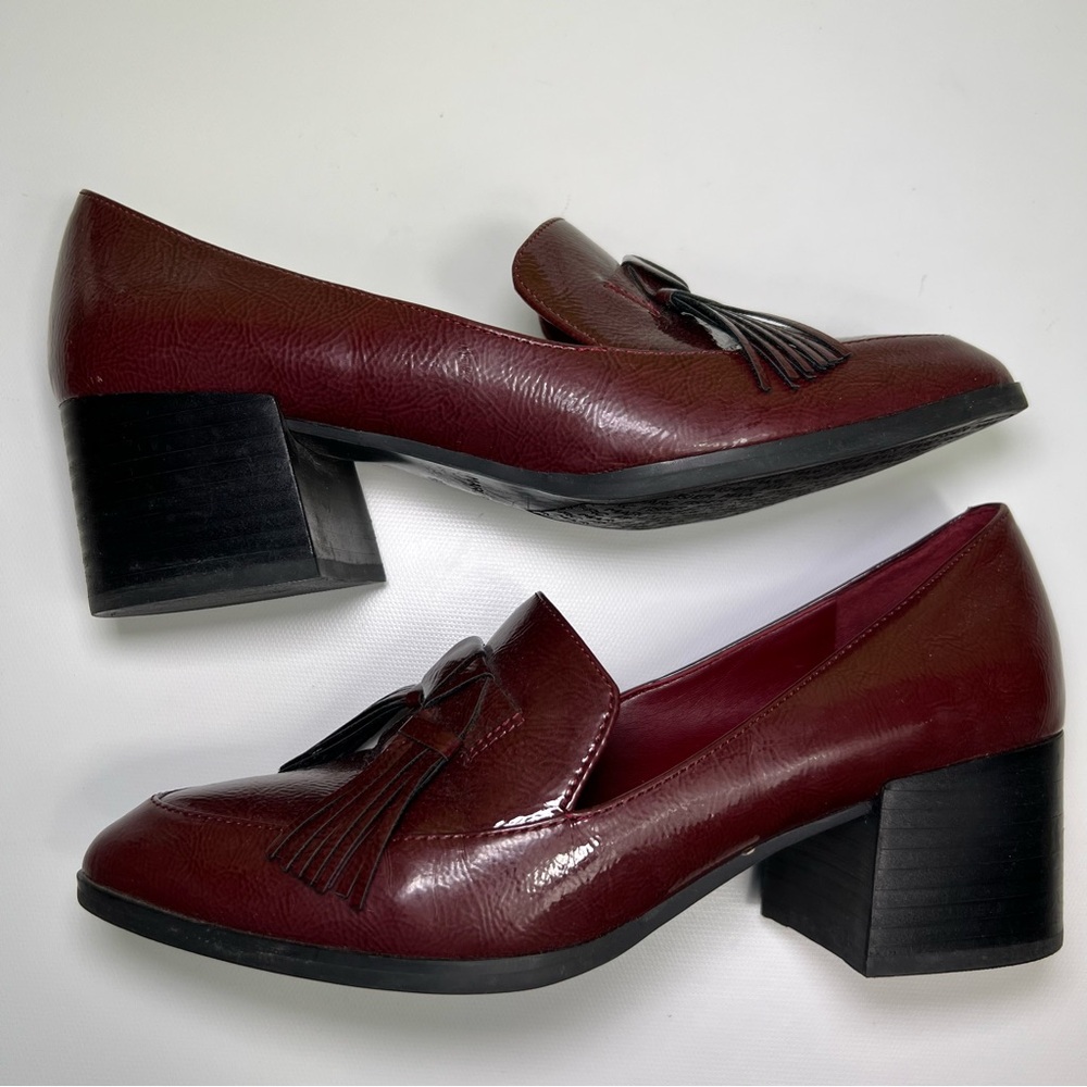 Marc Fisher shoes Phylicia 2 Loafer Burgundy size 8.5 - Picture 3 of 8